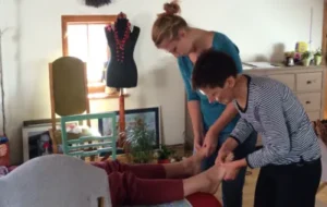 První společný workshop o chodidle u Nadi doma